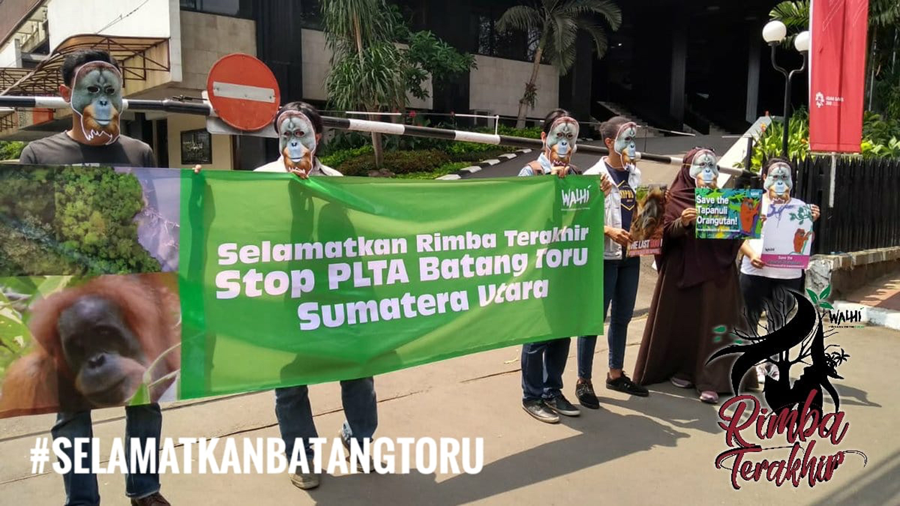 Demo Wahli Indonesien für Tapaluni Orang-Utan