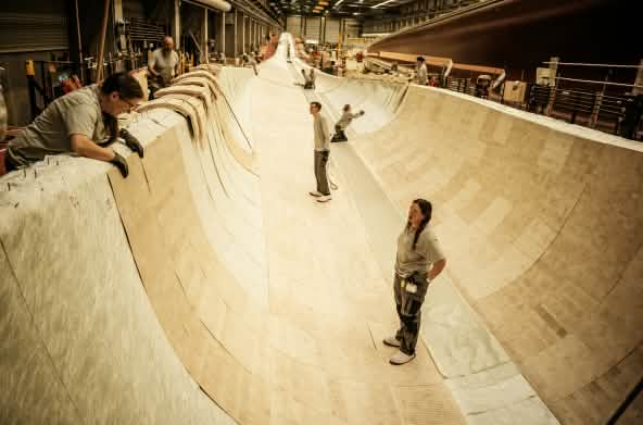 Rotor dari kayu balsa