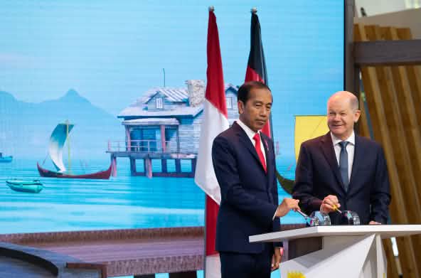 Jokowi dan kanselir Olaf Scholz