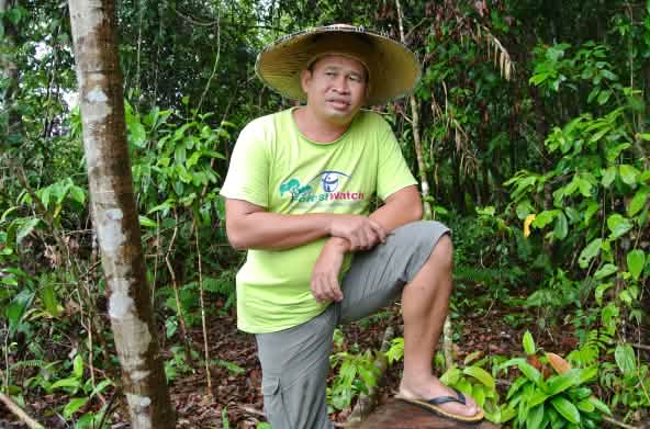 Aktivis lingkungan Matek Geram di Sarawak, Malaysia