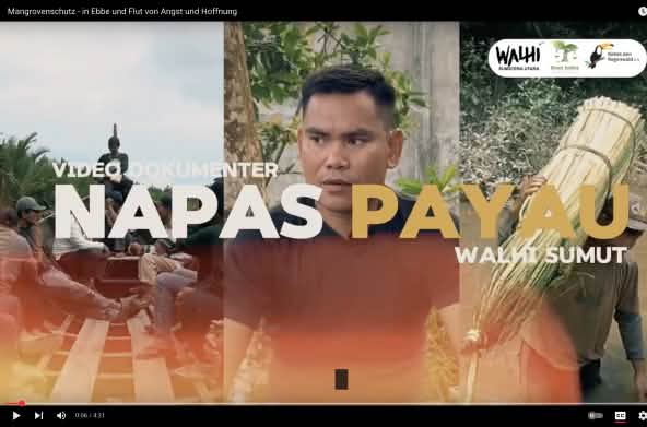Screenshot dari video Napas Payau, Titel