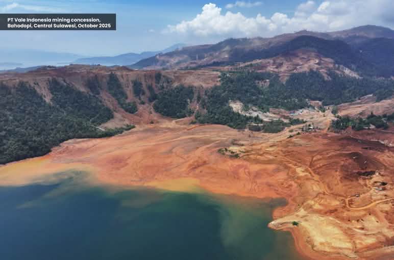Pertambangan nikel dari foto drone