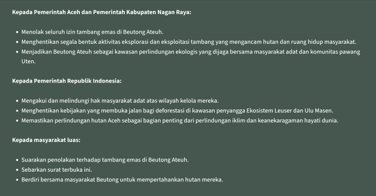 Teks dengan tuntutan