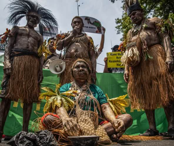 empat masyarakat adat Papua di Jakarta