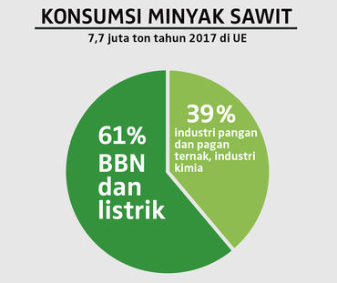 Konsumsi minyak sawit tahun 2017 di UE