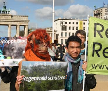 Demo di Berlin saat kunjungan Presiden Jokowi