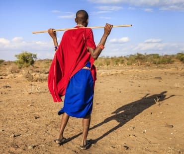 Penggembala ternak di Tanzania, suku Massai