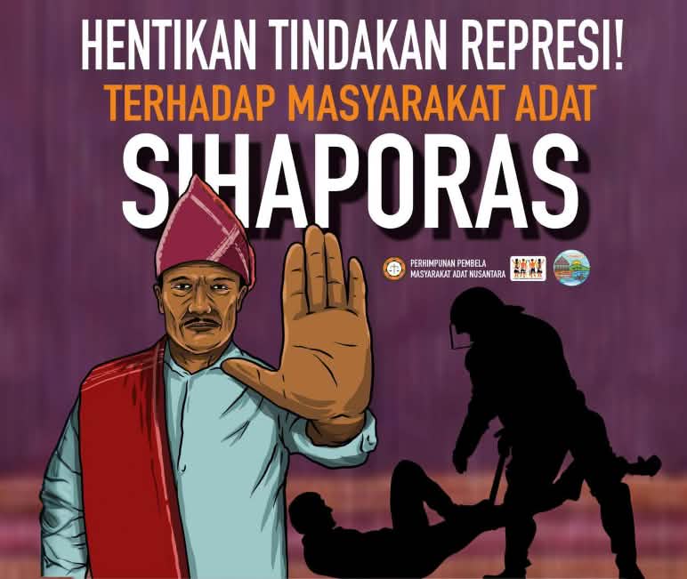 Hentikan Tiindakan Represi! Terhadap masyarakat adat Sihaporas Hentikan Tindakan Represi! Terhadap masyarakat adat Sihaporas