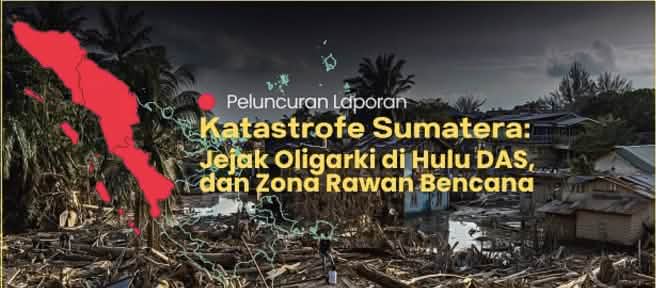 Judul Webinar dan studi tentang oligarchi di kawasan rawan bencana di Sumatra