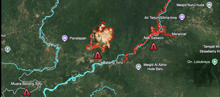 Google Earth PT Agincourt Resources (Martabe)