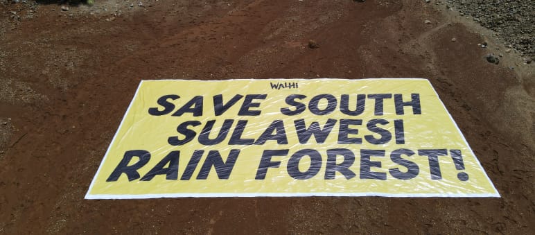 Aksi WALHI SulSel di Luwu Timur, konsesi pertambangan Nikel PT Vale Indonesia