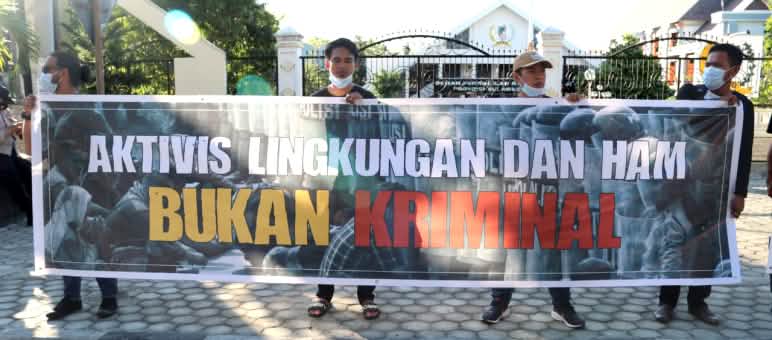 Aktivis Lingkungan dan HAM bukan Kriminal JATAM transparen solidaritas