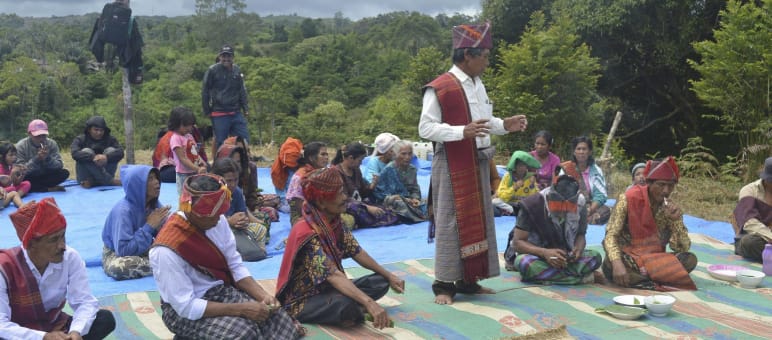 Upacara panen masyarakat adat desa Sihaporas