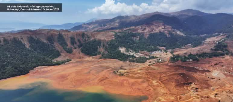 Pertambangan nikel dari foto drone