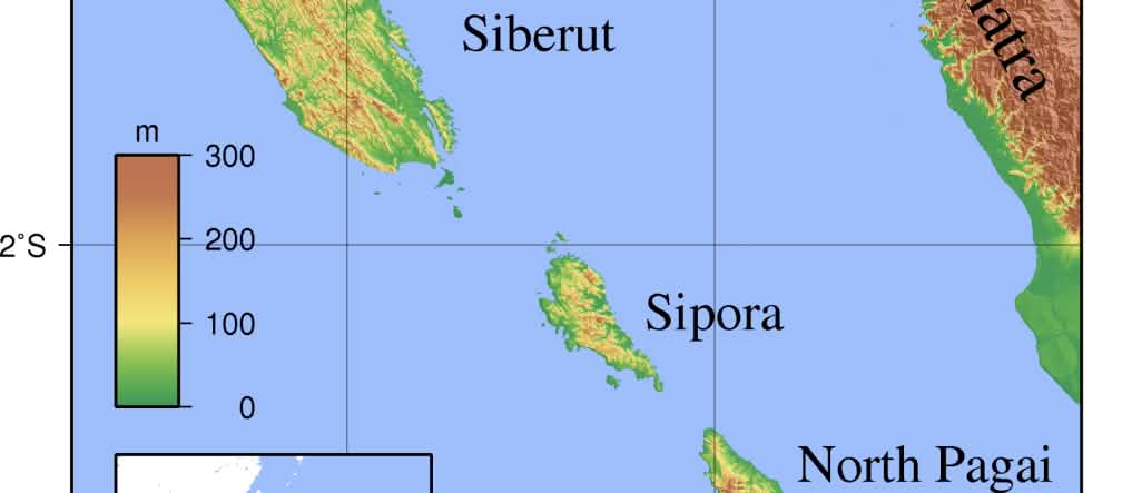 Peta kepulauan Mentawai