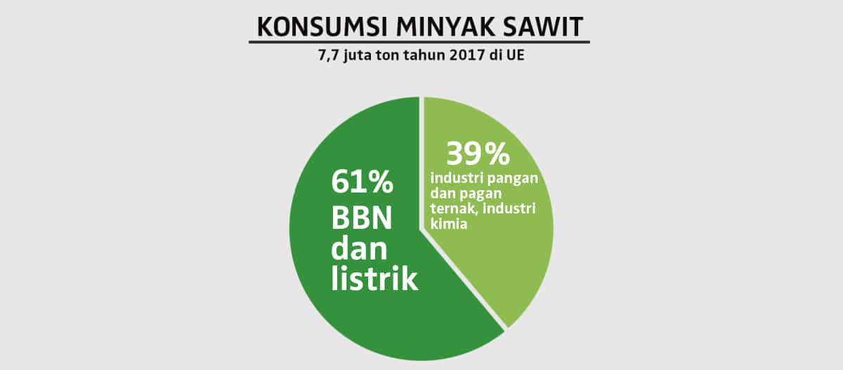 Konsumsi minyak sawit tahun 2017 di UE