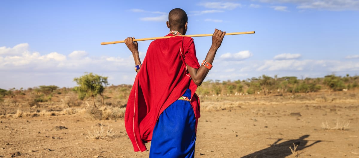 Penggembala ternak di Tanzania, suku Massai