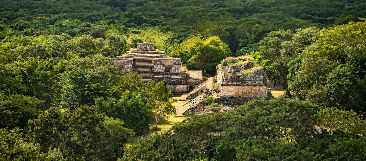 Puing-puing situs Maya Ek Balam di Yucatán