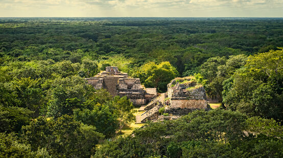 Puing-puing situs Maya Ek Balam di Yucatán