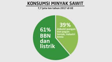 Konsumsi minyak sawit tahun 2017 di UE