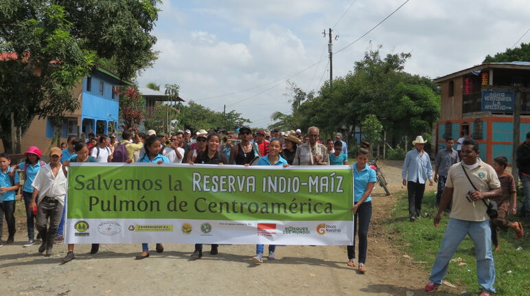 Aksi damai untuk pelindungan cagar alam Indio-Maiz, Nicaragua