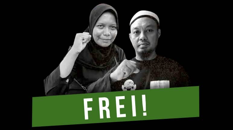 Ibu Haslilin dan Andi Firmansyah kini bebas! Foto hitam putih dari Mama Kilia (Haslilin) dan Andi Firmansyah