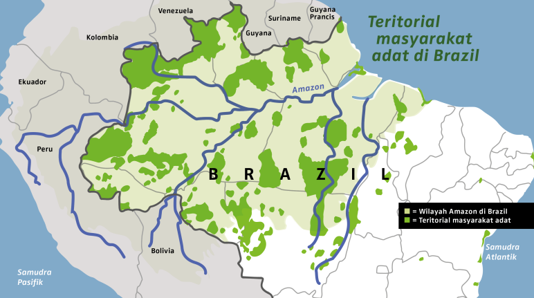 Wilayah masyarakat adat di Brazil