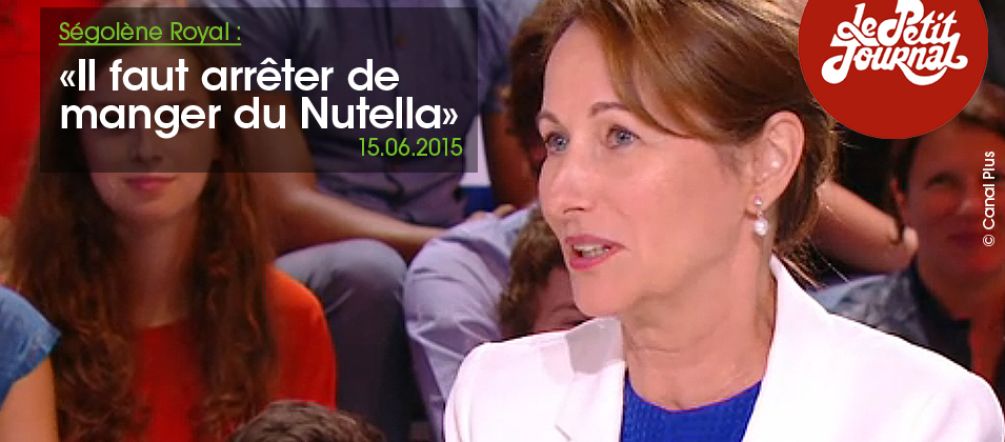 Ibu Mentri Royal: „Orang harus berhenti memakan Nutella“ © Canal Plus (émission Le Petit Journal) Ibu Mentri LH Prancis Ségolène di Canal Plus menuntut meninggalkan Nutella