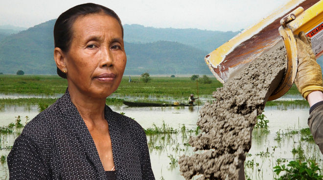 Jerman tidak boleh berinvestasi di industri yang merusak lingkungan hidup! Mbah Paini menggugat industri semen di pegunungan Kendeng