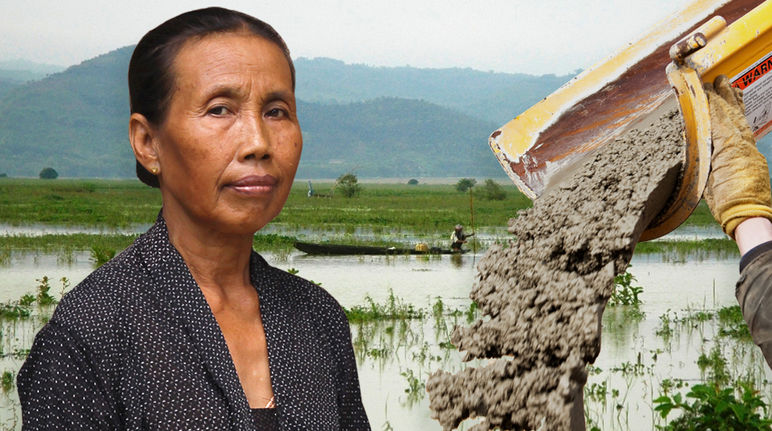Mbah Paini menggugat industri semen di pegunungan Kendeng